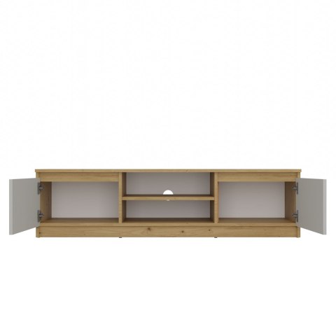 NOWOCZESNA SZAFKA RTV MALWA 140 CM KASZMIR / DĄB ARTISAN NOWOCZESNA SZAFKA RTV MALWA 140 CM KASZMIR / DĄB ARTISAN