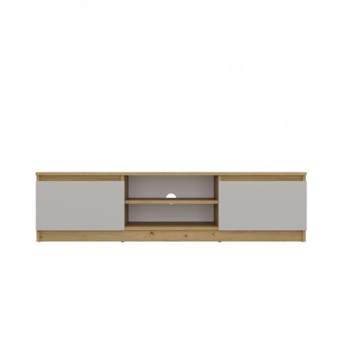 NOWOCZESNA SZAFKA RTV MALWA 140 CM KASZMIR / DĄB ARTISAN NOWOCZESNA SZAFKA RTV MALWA 140 CM KASZMIR / DĄB ARTISAN