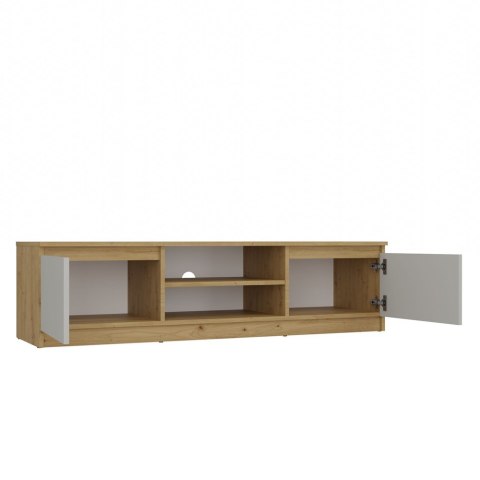 NOWOCZESNA SZAFKA RTV MALWA 140 CM KASZMIR / DĄB ARTISAN NOWOCZESNA SZAFKA RTV MALWA 140 CM KASZMIR / DĄB ARTISAN