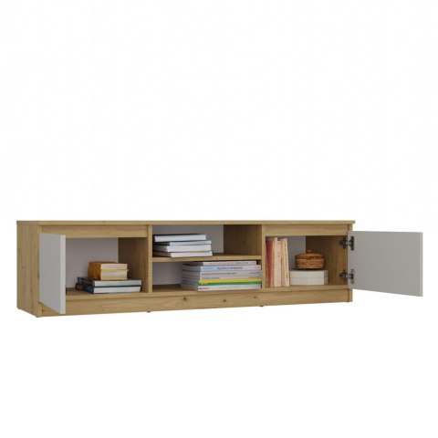 NOWOCZESNA SZAFKA RTV MALWA 140 CM KASZMIR / DĄB ARTISAN NOWOCZESNA SZAFKA RTV MALWA 140 CM KASZMIR / DĄB ARTISAN