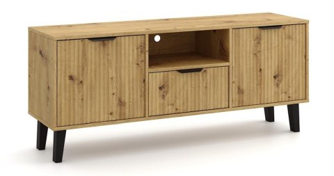 NOWOCZESNA SZAFKA RTV SCANDI SLIM SZUFLADA 2 DRZWI DĄB ARTISAN NOWOCZESNA SZAFKA RTV SCANDI SLIM SZUFLADA 2 DRZWI DĄB ARTISAN