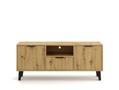 NOWOCZESNA SZAFKA RTV SCANDI SLIM SZUFLADA 2 DRZWI DĄB ARTISAN NOWOCZESNA SZAFKA RTV SCANDI SLIM SZUFLADA 2 DRZWI DĄB ARTISAN