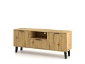 NOWOCZESNA SZAFKA RTV SCANDI SLIM SZUFLADA 2 DRZWI DĄB ARTISAN NOWOCZESNA SZAFKA RTV SCANDI SLIM SZUFLADA 2 DRZWI DĄB ARTISAN