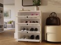 NOWOCZESNA SZAFKA NA BUTY LOKA DRZWI UCHYLNE BIAŁY MAT NOWOCZESNA SZAFKA NA BUTY LOKA DRZWI UCHYLNE BIAŁY MAT