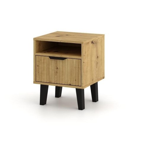 NOWOCZESNA SZAFKA NOCNA SCANDI SLIM Z SZUFLADA RYFLOWANY FRONT DĄB ARTISAN NOWOCZESNA SZAFKA NOCNA SCANDI SLIM Z SZUFLADA RYFLOWANY FRONT DĄB ARTISAN