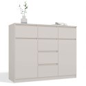 NOWOCZESNA KOMODA MALWA 2 DRZWI 6 SZUFLAD 120CM KOLOR KASZMIR NOWOCZESNA KOMODA MALWA 2 DRZWI 6 SZUFLAD 120CM KOLOR KASZMIR