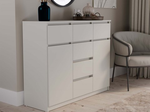 NOWOCZESNA KOMODA MALWA 2 DRZWI 6 SZUFLAD 120CM KOLOR KASZMIR NOWOCZESNA KOMODA MALWA 2 DRZWI 6 SZUFLAD 120CM KOLOR KASZMIR
