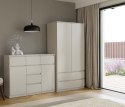 NOWOCZESNA KOMODA MALWA 2 DRZWI 6 SZUFLAD 120CM KOLOR KASZMIR NOWOCZESNA KOMODA MALWA 2 DRZWI 6 SZUFLAD 120CM KOLOR KASZMIR