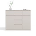NOWOCZESNA KOMODA MALWA 2 DRZWI 6 SZUFLAD 120CM KOLOR KASZMIR NOWOCZESNA KOMODA MALWA 2 DRZWI 6 SZUFLAD 120CM KOLOR KASZMIR