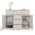 NOWOCZESNA KOMODA MALWA 2 DRZWI 6 SZUFLAD 120CM KOLOR KASZMIR NOWOCZESNA KOMODA MALWA 2 DRZWI 6 SZUFLAD 120CM KOLOR KASZMIR