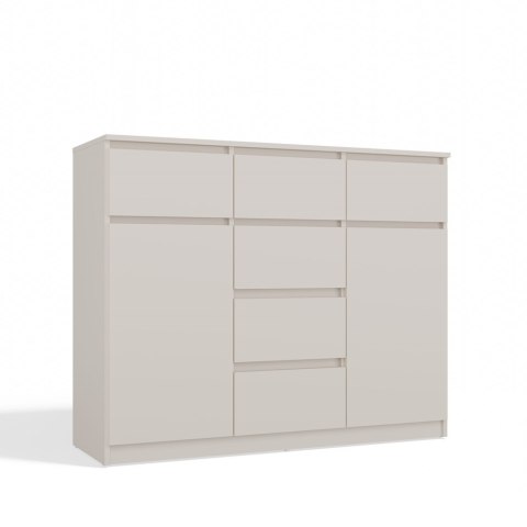 NOWOCZESNA KOMODA MALWA 2 DRZWI 6 SZUFLAD 120CM KOLOR KASZMIR NOWOCZESNA KOMODA MALWA 2 DRZWI 6 SZUFLAD 120CM KOLOR KASZMIR
