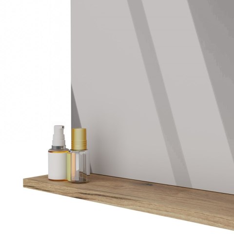 LUSTRO ŁAZIENKOWE Z PÓŁKĄ TIGO 60x61,5 CM DĄB EVOKE DO ŁAZIENKI PRZEDPOKOJU LUSTRO ŁAZIENKOWE Z PÓŁKĄ TIGO 60x61,5 CM DĄB EVOKE DO ŁAZIENKI PRZEDPOKOJU