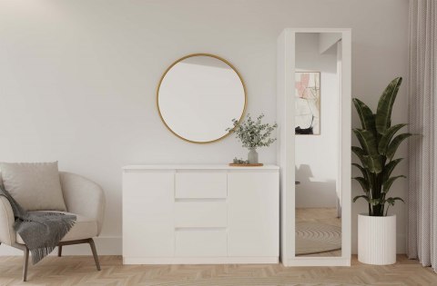 SZAFA MALWA 50CM Z LUSTREM NA FRONCIE BIAŁY MAT SZAFA MALWA 50CM Z LUSTREM NA FRONCIE BIAŁY MAT