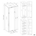 SZAFA MALWA 50CM Z LUSTREM NA FRONCIE BIAŁY MAT SZAFA MALWA 50CM Z LUSTREM NA FRONCIE BIAŁY MAT