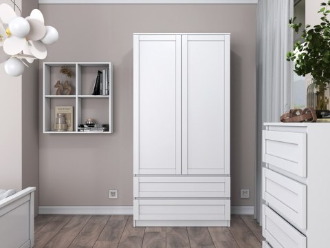 SZAFA PAFOS 90CM FREZOWANE FRONTY Z RAMKAMI BIAŁY MAT SZAFA PAFOS 90CM FREZOWANE FRONTY Z RAMKAMI BIAŁY MAT