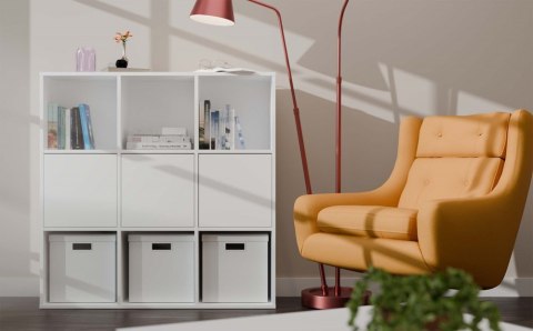 3 x DRZWI MALAX 3D FRONTY DO REGAŁU KOMOROWEGO MALAX 3x3 H TIP ON BIAŁE