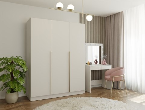 DUŻA SZAFA SENSO 150CM DO SALONU SYPIALNI 3 DRZWI KOLOR: KASZMIR DUŻA SZAFA SENSO 150CM DO SALONU SYPIALNI 3 DRZWI KOLOR: KASZMIR