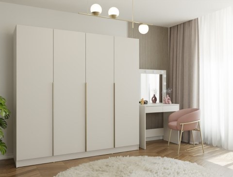 DUŻA SZAFA SENSO 200CM DO SALONU SYPIALNI 4 DRZWI KOLOR: KASZMIR DUŻA SZAFA SENSO 200CM DO SALONU SYPIALNI 4 DRZWI KOLOR: KASZMIR
