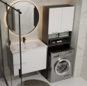 Szafka Łazienkowa na Pralkę POLA DK ANTRACYT BIEL Regał Słupek 180X64X30 Szafka Łazienkowa na Pralkę POLA DK ANTRACYT BIEL Regał Słupek 180X64X30