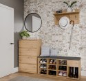 OTWARTA SZAFKA NA BUTY TALLIN Z SIEDZISKIEM I SZUFLADĄ DĄB ARTISAN