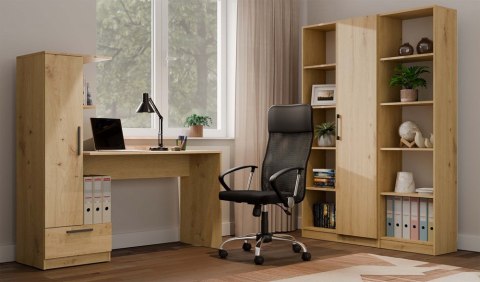 ZESTAW COSMO BIURKO Z SZUFLADĄ REGAŁ KOLOR: DĄB ARTISAN ZESTAW COSMO BIURKO Z SZUFLADĄ REGAŁ KOLOR: DĄB ARTISAN