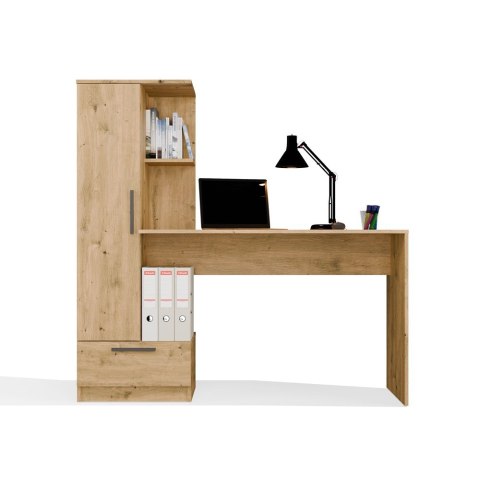 ZESTAW COSMO BIURKO Z SZUFLADĄ REGAŁ KOLOR: DĄB ARTISAN ZESTAW COSMO BIURKO Z SZUFLADĄ REGAŁ KOLOR: DĄB ARTISAN