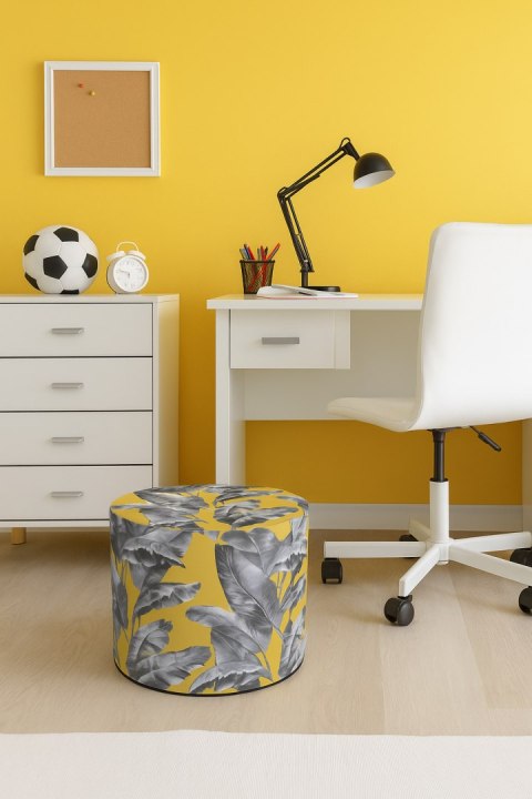 Pufa Codura Wodoodporna do Domu i Ogrodu - wzór Bananeria, Elegancka, Wygodna, Stabilna, Zamek Błyskawiczny, 40 cm, Bertoni Pufa Codura Wodoodporna do Domu i Ogrodu - wzór Bananeria, Elegancka, Wygodna, Stabilna, Zamek Błyskawiczny, 40 cm, Bertoni