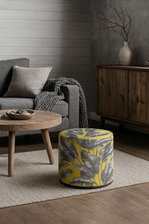 Pufa Codura Wodoodporna do Domu i Ogrodu - wzór Bananeria, Elegancka, Wygodna, Stabilna, Zamek Błyskawiczny, 40 cm, Bertoni Pufa Codura Wodoodporna do Domu i Ogrodu - wzór Bananeria, Elegancka, Wygodna, Stabilna, Zamek Błyskawiczny, 40 cm, Bertoni