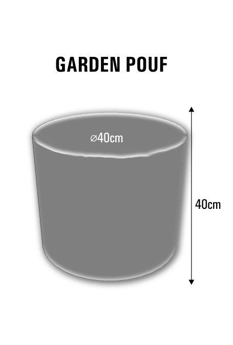 Pufa Codura Wodoodporna do Domu i Ogrodu - wzór Vinyl, Elegancka, Wygodna, Stabilna, Zamek Błyskawiczny, 40 cm, Bertoni Pufa Codura Wodoodporna do Domu i Ogrodu - wzór Vinyl, Elegancka, Wygodna, Stabilna, Zamek Błyskawiczny, 40 cm, Bertoni