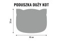 Poduszka dekoracyjna Bertoni „Kot Benek" 30×45 cm - welur, nadruk kota, wkład antyalergiczny Poduszka dekoracyjna Bertoni „Kot Benek" 30×45 cm - welur, nadruk kota, wkład antyalergiczny