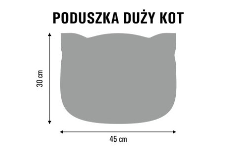 Poduszka dekoracyjna Bertoni „Kot Benek" 30×45 cm - welur, nadruk kota, wkład antyalergiczny Poduszka dekoracyjna Bertoni „Kot Benek" 30×45 cm - welur, nadruk kota, wkład antyalergiczny