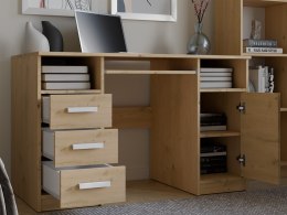 BIURKO KOMPUTEROWE DELTA NA LAPTOP 3 SZUFLADY 120CM DĄB ARTISAN