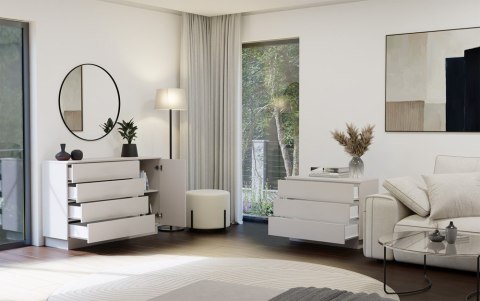 NOWOCZESNA KOMODA AMBER 1 DRZWI 4 SZUFLADY DO SALONU SYPIALNI KOLOR KASZMIR