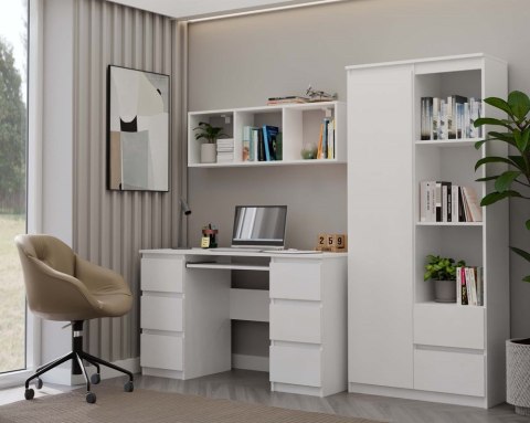 NOWOCZESNY REGAŁ WISZĄCY COBI 1X3 PÓŁKA ŚCIENNA BIAŁY MAT NOWOCZESNY REGAŁ WISZĄCY COBI 1X3 PÓŁKA ŚCIENNA BIAŁY MAT