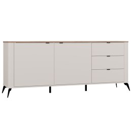 ELEGANCKA SZEROKA KOMODA CORDOBA SZAFKA 3 SZUFLADY KASZMIR DĄB CASTELLO