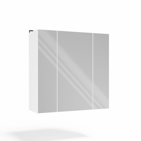 WISZĄCA SZAFKA ŁAZIENKOWA POLA NAD UMYWALKĘ 3 LUSTRA 3 DRZWI BIAŁY MAT