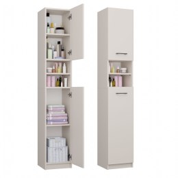 SZAFKA ŁAZIENKOWA MARBELA REGAŁ SŁUPEK 2 DRZWI 6 PÓŁEK KOLOR KASZMIR