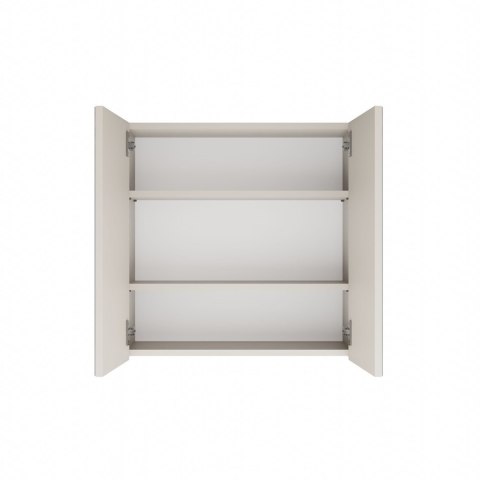 WISZĄCA SZAFKA ŁAZIENKOWA POLA NAD UMYWALKĘ 2 DRZWI 2 LUSTRA KOLOR KASZMIR