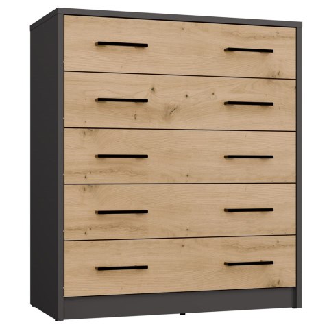 NOWOCZESNA KOMFORTOWA SZAFKA NA OBUWIE ALEX ANTRACYT / DĄB ARTISAN