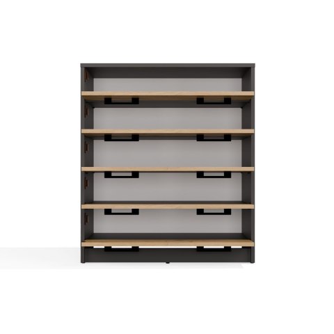 NOWOCZESNA KOMFORTOWA SZAFKA NA OBUWIE ALEX ANTRACYT / DĄB ARTISAN