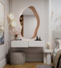 ELEGANCKA TOALETKA WISZĄCA MIKA 110 CM 2 SZUFLADY DO SYPIALNI KOLOR KASZMIR