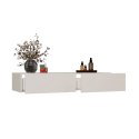 ELEGANCKA TOALETKA WISZĄCA MIKA 110 CM 2 SZUFLADY DO SYPIALNI KOLOR KASZMIR