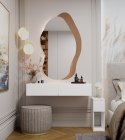 ELEGANCKA TOALETKA WISZĄCA MIKA 110 CM 2 SZUFLADY DO SYPIALNI BIAŁY MAT ELEGANCKA TOALETKA WISZĄCA MIKA 110 CM 2 SZUFLADY DO SYPIALNI BIAŁY MAT