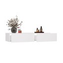 ELEGANCKA TOALETKA WISZĄCA MIKA 110 CM 2 SZUFLADY DO SYPIALNI BIAŁY MAT ELEGANCKA TOALETKA WISZĄCA MIKA 110 CM 2 SZUFLADY DO SYPIALNI BIAŁY MAT
