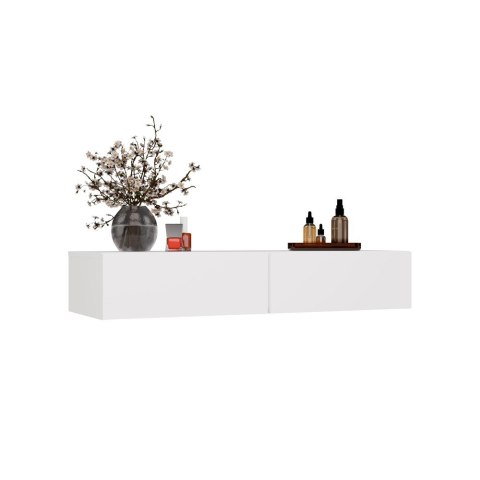 ELEGANCKA TOALETKA WISZĄCA MIKA 110 CM 2 SZUFLADY DO SYPIALNI BIAŁY MAT ELEGANCKA TOALETKA WISZĄCA MIKA 110 CM 2 SZUFLADY DO SYPIALNI BIAŁY MAT
