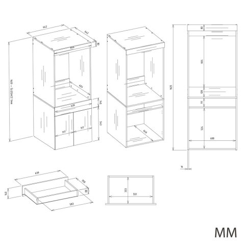SZAFKA ŁAZIENKOWA REGAŁ SŁUPEK NA PRALKĘ LUB SUSZARKĘ POLA TWIN BIAŁY MAT