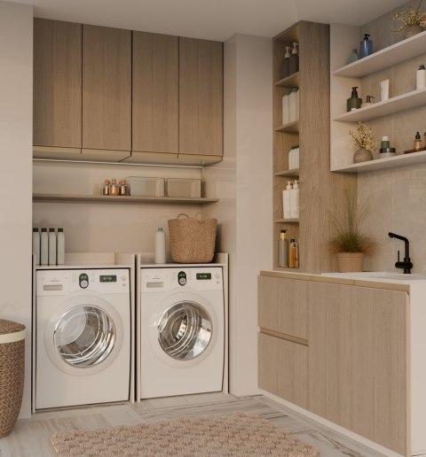 REGAŁ ŁAZIENKOWY NA PRALKĘ SZAFKA POLA KOLOR: KASZMIR