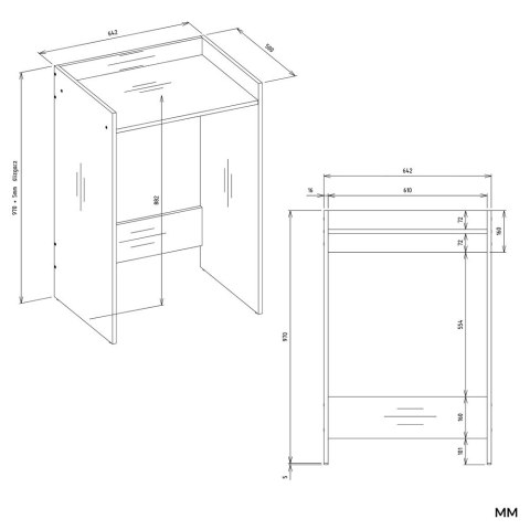 REGAŁ ŁAZIENKOWY NA PRALKĘ SZAFKA POLA KOLOR: KASZMIR