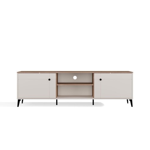 ELEGANCKA SZEROKA SZAFKA RTV POD TV POINT 2 DRZWI DĄB CASTELLO / KASZMIR