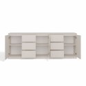NOWOCZESNA KOMODA COSTA 200CM 6 SZUFLAD 3 DRZWI KOLO KASZMIR